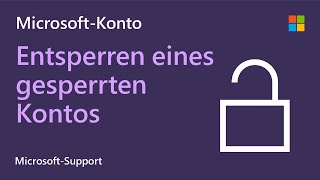 So entsperrst du ein gesperrtes MicrosoftKonto Microsoft [upl. by Samau]