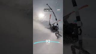 😱 93 KMH CRASH ON SKI ⛷️ SKI SKIING fail ischgl crash [upl. by Ymarej20]