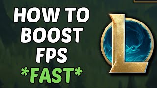 How To Boost FPS In League Of Legends 2024 [upl. by Garling]