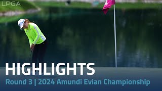 Round 3 Highlights  2024 Amundi Evian Championship [upl. by Emera480]