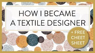 TEXTILE DESIGNER P HOW I BECAME A TEXTILE DESIGNER [upl. by Nitsraek]