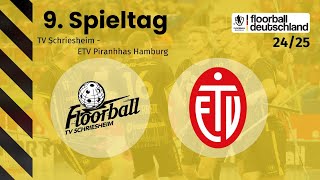 TV Schriesheim vs ETV Piranhhas Hamburg  9 Spieltag  1 FloorballBL Herren 2425 [upl. by Kiki937]