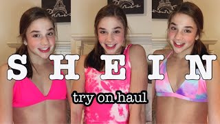 HUGE shein bikini  clothing try on haul  valentines series 22 [upl. by Aniela210]