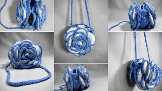 Crochet Rose Bag Tutorial  How to Crochet the ‘3D’ flower bag for SPRING [upl. by Ettenirt]