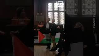 Nancy Pelosi Disrupted by ProPalestinian Protesters During Speech at Oxford University [upl. by Piegari]