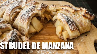 Cómo preparar Strudel de manzana con pasta hojaldre [upl. by Wanda]