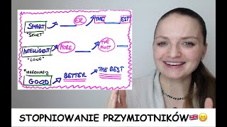 STOPNIOWANIE PRZYMIOTNIKÓW  jak to robić poprawnie po angielsku ZapytajKate [upl. by Aehta]