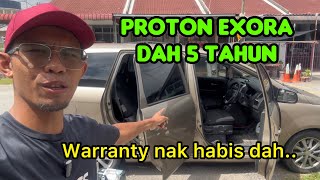 Proton Exora Aku Dah 5 Tahun Warranty nak habis dah Jom cuci seat kereta [upl. by Ailina]