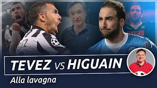 Tevez VS Higuain  Alla Lavagna  Fabio Caressa [upl. by Eirrehc]