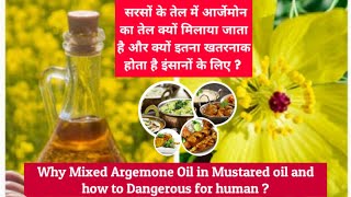 why mixed Argemone Oil in the Mustard oil for human consumption   free from argemon oil [upl. by Yeldnarb835]