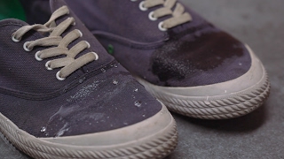 The Ridiculously Easy Way to Waterproof Your Canvas Shoes [upl. by Bertie]