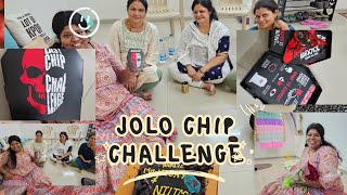 JOLO CHIP CHALLENGE WITH FRIENDS foodchallenge jolochip friends funny trending food comedy [upl. by Delly]