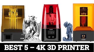 Top 5 Best 4K 3D Printer 2024 [upl. by Ahsienak]