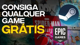 FAÇA ISSO E TENHA QUALQUER JOGO DE GRAÇA 2024 Steam Epic Games [upl. by Oznarol288]