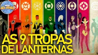 AS 9 TROPAS DE LANTERNAS DA DC [upl. by Adnohsirk]