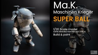 MaK Maschinen Krieger SUPER BALL Models 120 How to Build and Paint Scale model kits [upl. by Xuaegram]