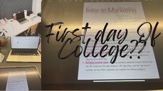 FIRST DAY of COLLEGE vlog📚  running errands and COOKING🥘 [upl. by Ahsimed]