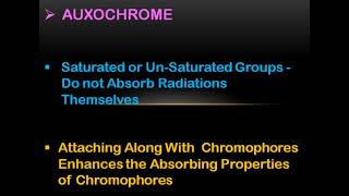 UVVis SpectroscopyChromophores [upl. by Elisha781]