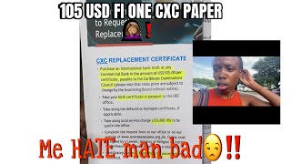 105USD😫❗️FI ONE CXC PAPER🤦🏽‍♀️😭 vlog jobhunting stress singlemomlife [upl. by Sacks109]