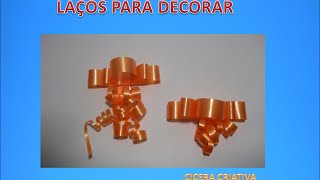 Como fazer laços de fita para decorar presentes [upl. by Laen348]