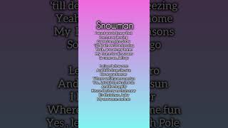 Snowman Lyrics by Sia [upl. by Chanda]