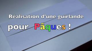 Faire une guirlande de cloches pour Pâques [upl. by Aindrea]