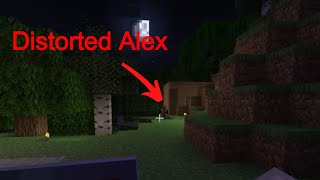 Distorted Alex can talk  Minecraft Creepypasta [upl. by Hulda188]