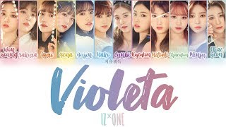 IZONE  VIOLETA color coded lyrics  ENG HAN ROM [upl. by Lesig]