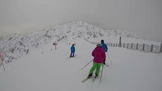 Steinplatte Skifahren zum ersten Tag der Saison  Waidring Tirol Österreich [upl. by Hadsall]