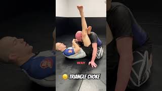 Finish the triangle choke the wrong way bjj jiujitsu [upl. by Ahon]