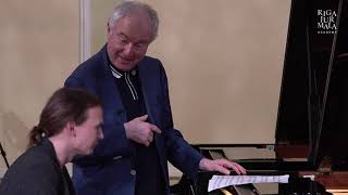 Piano masterclass with András Schiff and student Pāvels Laganovskis [upl. by Nnylimaj402]