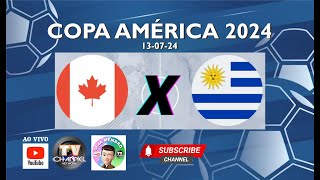 CANADÁ X URUGUAI  COPA AMÉRICA 2024  130724 [upl. by Sass]