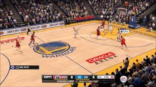 NBA Live 16 PS4 Wizards at Warriors HD Gameplay [upl. by Ileek]