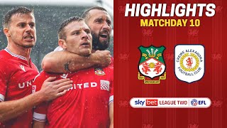 HIGHLIGHTS  Wrexham AFC vs Crewe Alexandra [upl. by Aniretake]