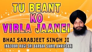 Bhai Sarabjeet Singh Ji  Tu Beant Ko Virla Jaanei  Rasna Japti [upl. by Ranite278]