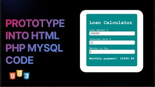 Convert Prototype into Web Code [upl. by Ailliw823]