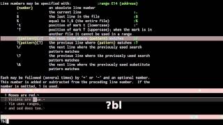 Ranges in vim sed and ed [upl. by Imnubulo210]