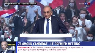 ZEMMOUR CANDIDAT  LE PREMIER MEETING EN REPLAY [upl. by Salahcin]