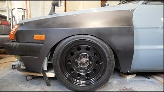 Refining fibreglassfoam overfenders [upl. by Anidualc205]