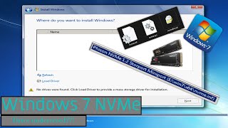 Windows 7 on a NVMe drive [upl. by Saville238]