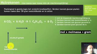 HAVO chemisch rekenen  mol rekenen van massa naar massa  hfst 3 [upl. by Ettedo]