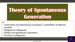 Spontaneous generation Theory in Microbiology  Abiogenesis vs biogenesis in detail EnglishMarathi [upl. by Cigam]