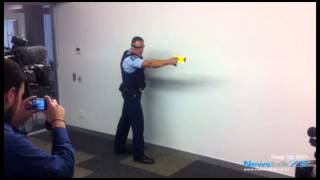 ZBTV Police demonstrate new taser [upl. by Choong]