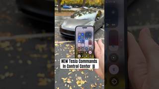 NEW Tesla Commands in iPhone Control Center 😲👀 [upl. by Croix]