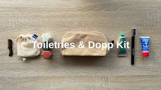 Pack With Me  Minimalist Toiletries and Dopp Kit [upl. by Gadmann5]