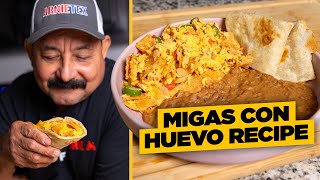 MIGAS con HUEVO Recipe  One of the BEST Mexican Restaurant Breakfasts [upl. by Novaj]