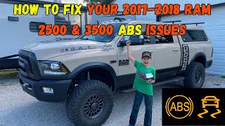 How To Fix Your 20172018 Ram 2500 or 3500 ABS Issues [upl. by Aurelius120]