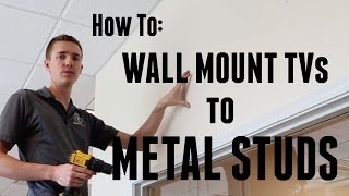 How to Wall Mount a TV to Metal Studs [upl. by Waddington]