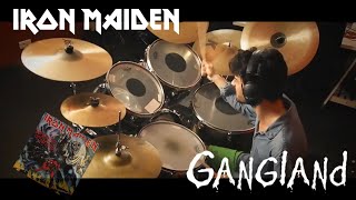 Gangland  Iron Maiden Drum Cover [upl. by Worsham]