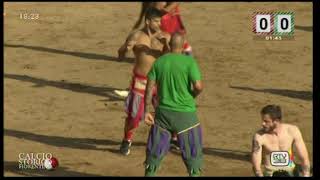 Calcio Storico Fiorentino 2018  24 Giugno RossiVerdi Finale [upl. by Malaspina]